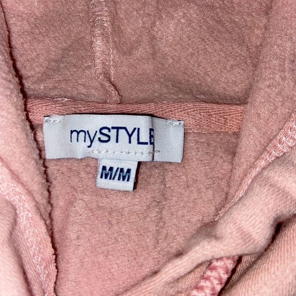 Pink sweater/hoodie with pocket - Picture 3 of 5